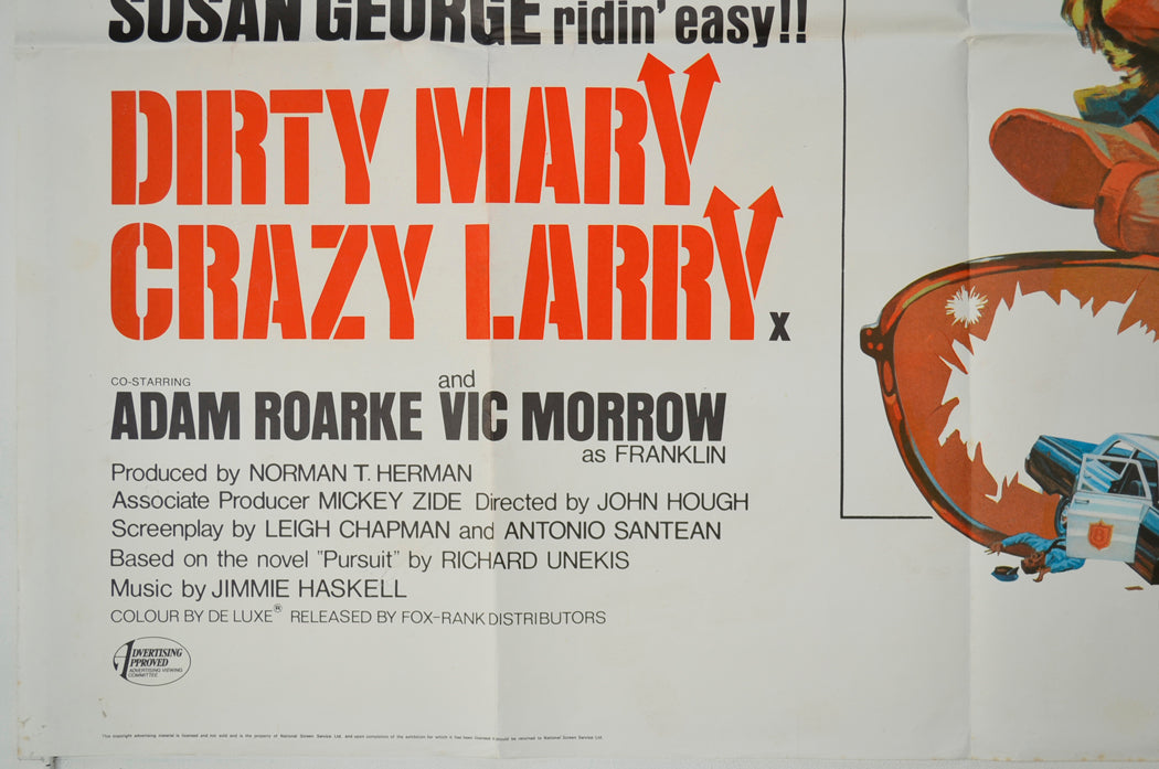 DIRTY MARY CRAZY LARRY (Bottom Left) Cinema Quad Movie Poster 