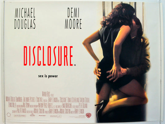 Disclosure Original British Quad Poster - Film Poster - Movie Poster 