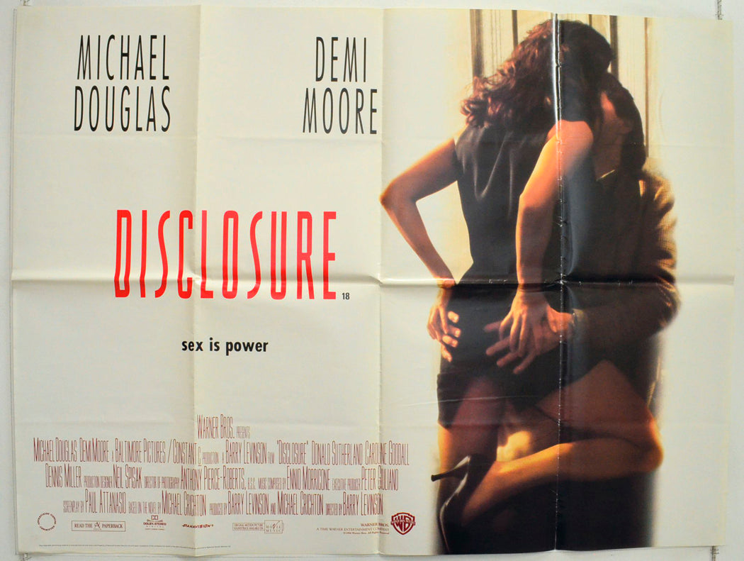 Disclosure Original British Quad Poster - Film Poster - Movie Poster 