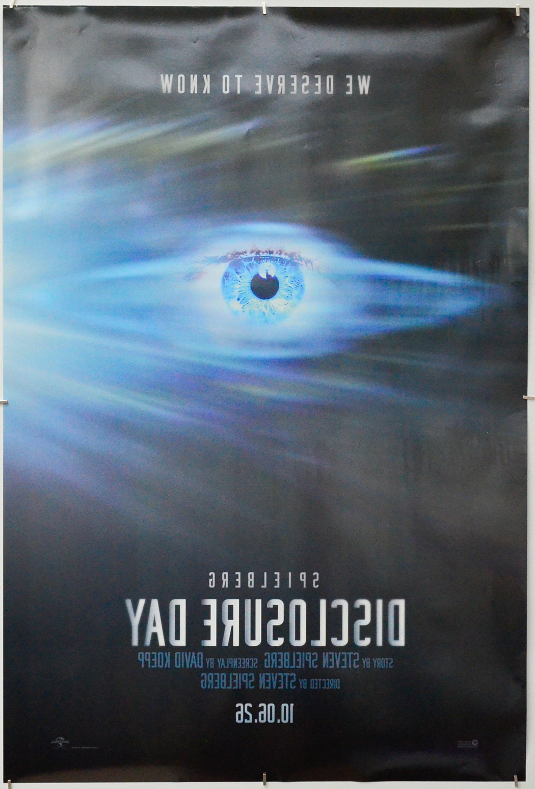 Disclosure Day (Back) Cinema One Sheet Movie Poster 