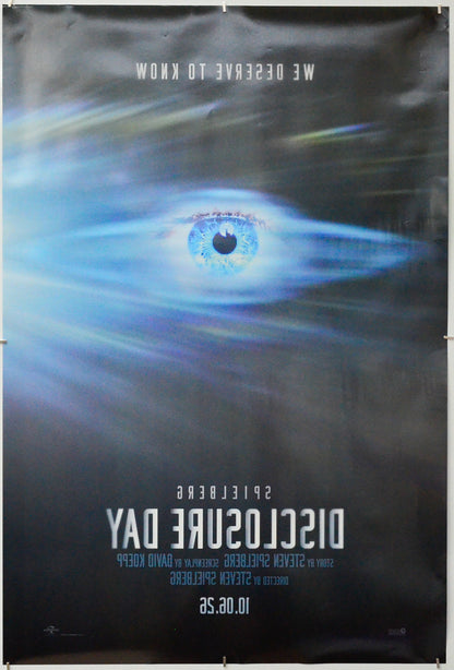 Disclosure Day (Back) Cinema One Sheet Movie Poster 