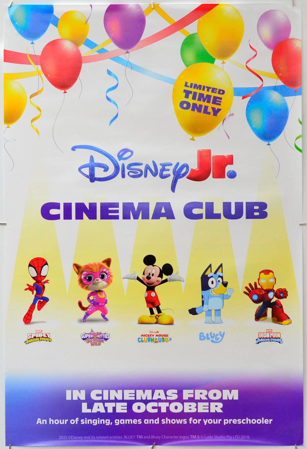 Disney Junior Cinema Club 2025 - Original One Sheet Poster - Film Poster - Movie Poster 