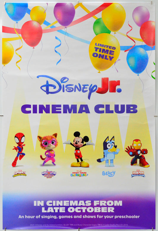 Disney Junior Cinema Club 2025 - Original One Sheet Poster - Film Poster - Movie Poster 