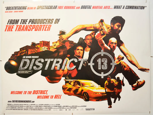 District 13 (a.k.a. Banlieue 13 - District B13) Original Quad Poster - Film Poster - Movie Poster