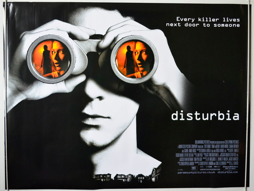 Disturbia Original British Quad Poster - Movie Poster