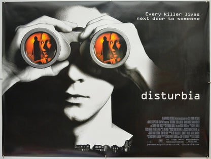 Disturbia (Teaser / Advance Version) Original Quad Poster - Film Poster - Movie Poster