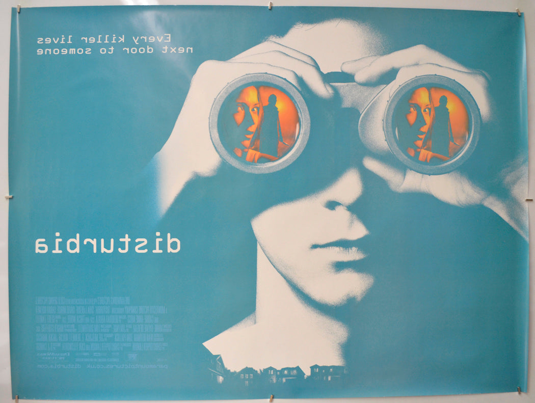 DISTURBIA (Back) Cinema Quad Movie Poster 