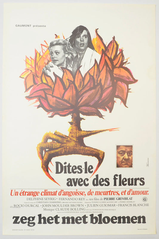 Dites-Le Avec Des Fleurs (a.k.a. Say It with Flowers) Original Belgian Poster - Film Poster - Movie Poster