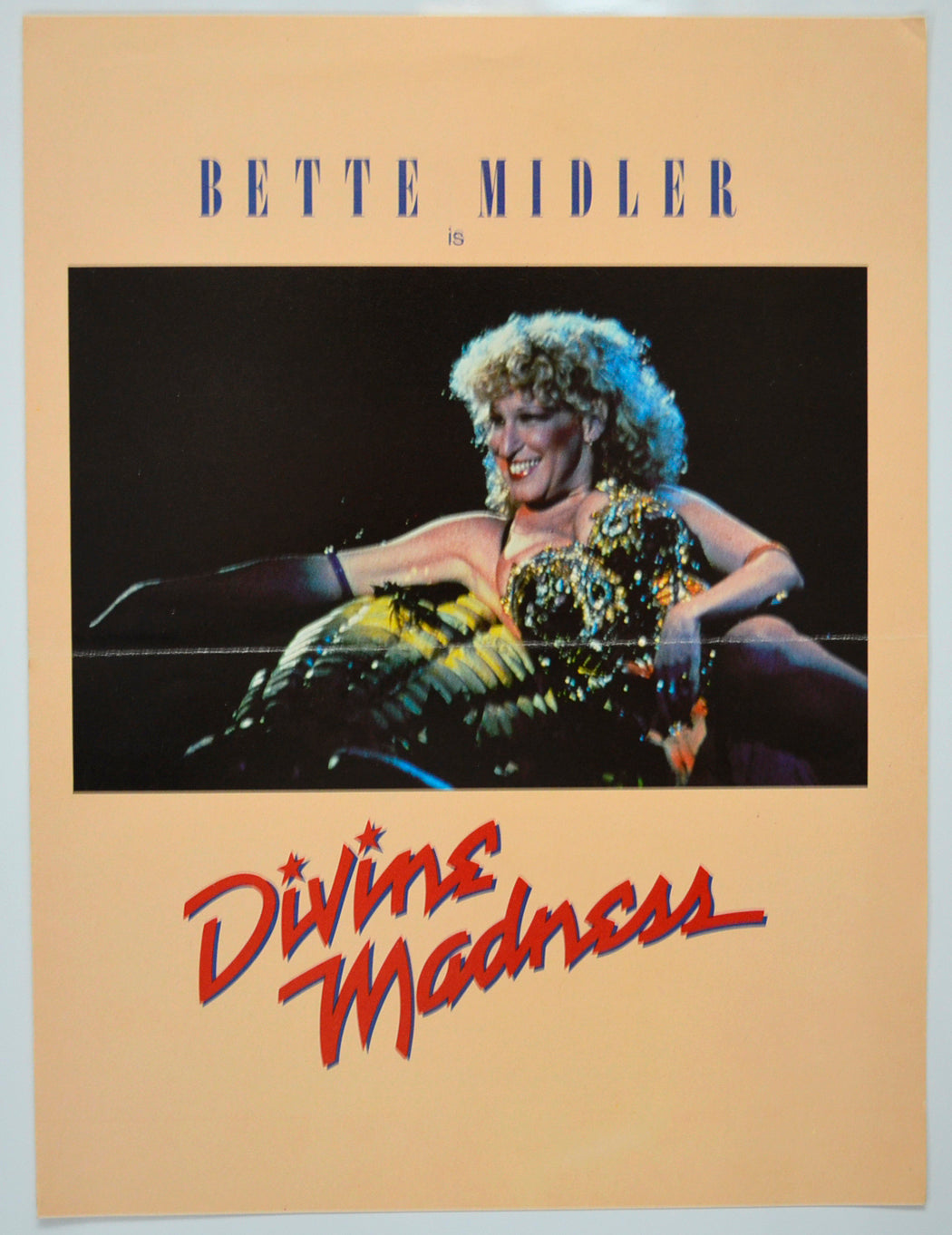 Divine Madness (Bette Midler Is) Original Cinema Exhibitors Press Synopsis / Credits Booklet (UK)