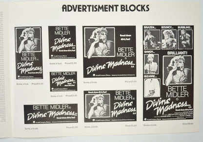 DIVINE MADNESS Cinema Exhibitors Campaign Pressbook - INSIDE 