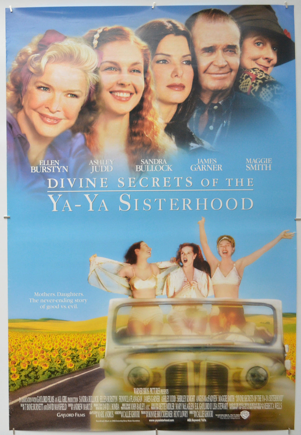 Divine Secrets Of The Ya Ya Sisterhood   Original One Sheet Poster - Film Poster - Movie Poster