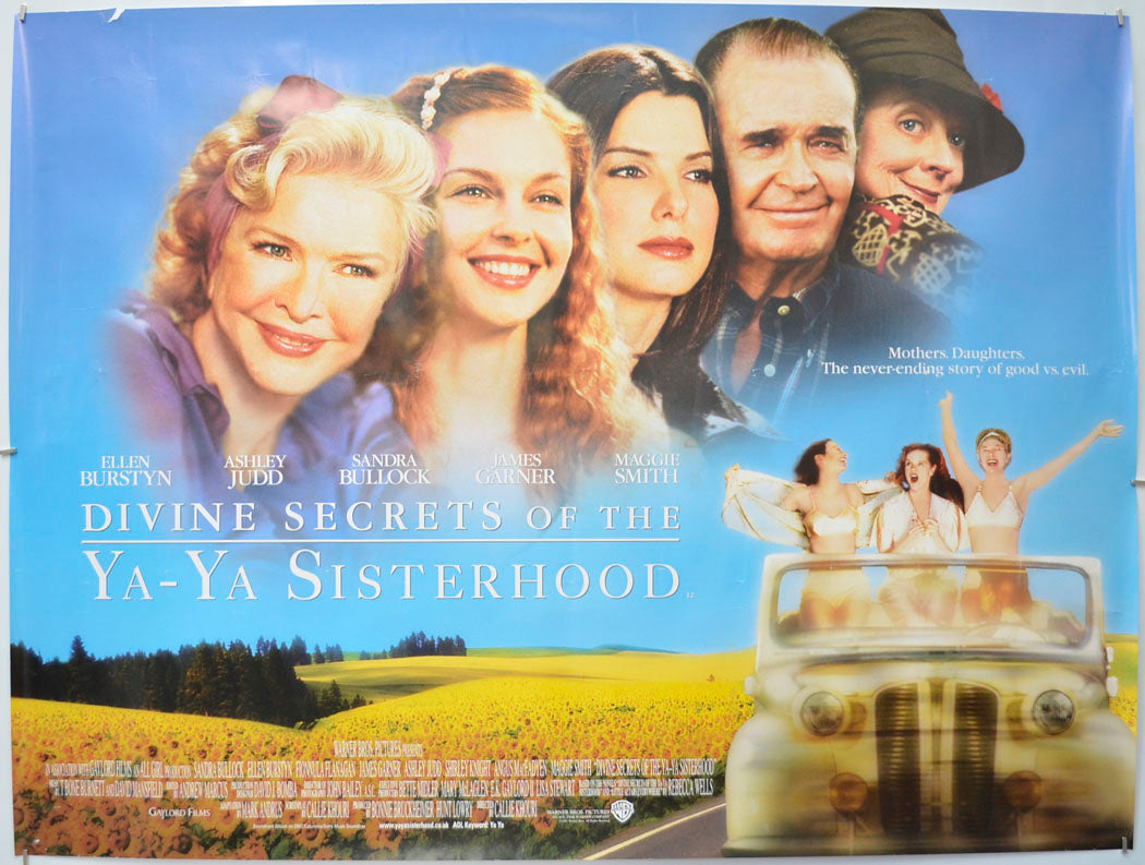 Divine Secrets Of The Ya Ya Sisterhood Original Quad Poster - Film Poster - Movie Poster