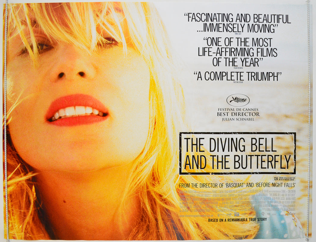 The Diving Bell And The Butterfly  Original British Quad Poster - Film Poster - Movie Poster 