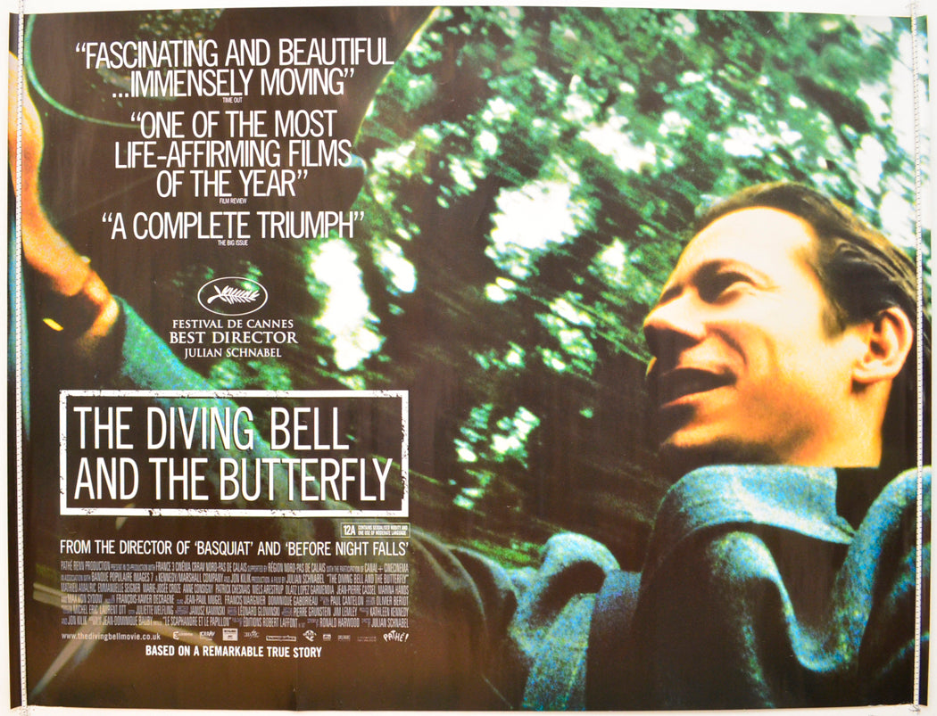 The Diving Bell And The Butterfly  Original British Quad Poster - Film Poster - Movie Poster 