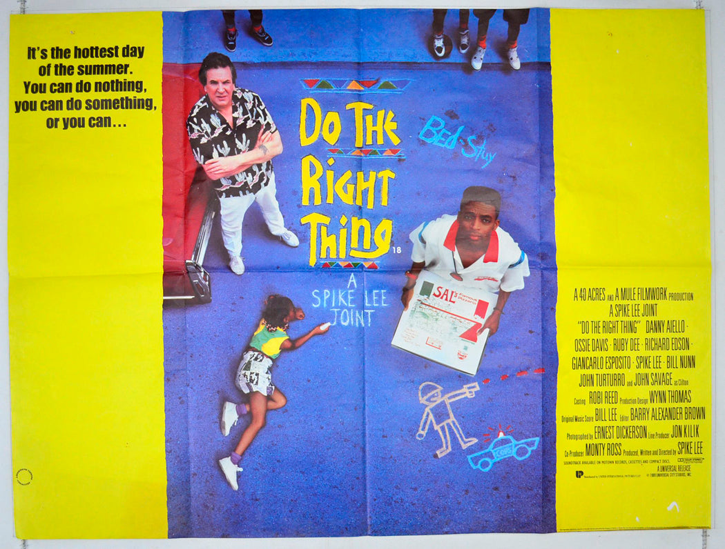 Do The Right Thing Original British Quad Poster - Movie Poster