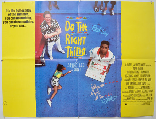 Do The Right Thing Original Quad Poster - Film Poster - Movie Poster