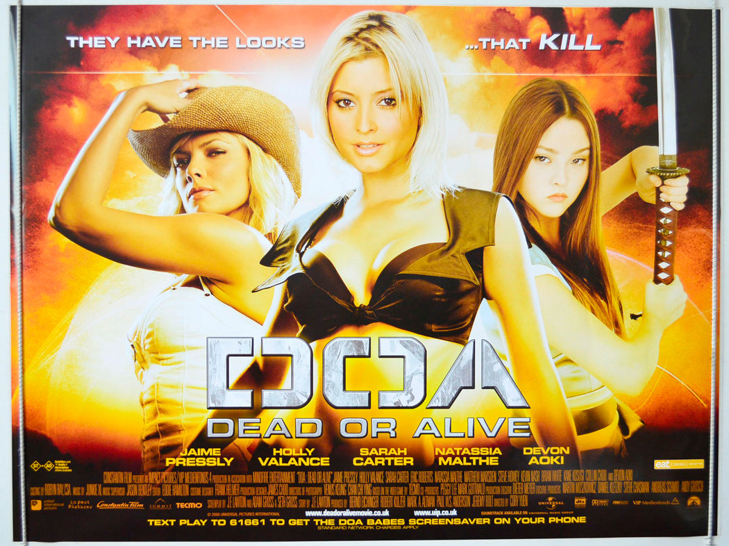 DOA - Dead Or Alive Original British Quad Poster - Movie Poster