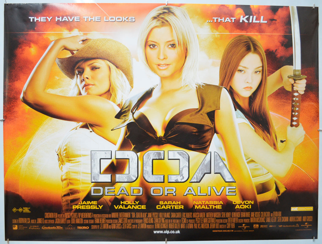 DOA - Dead Or Alive - Original Quad Poster - Film Poster - Movie Poster