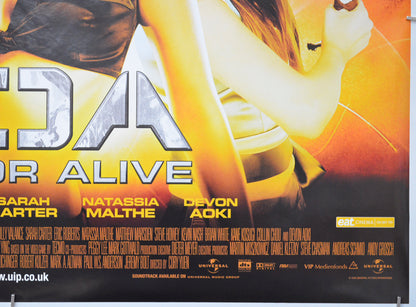 DOA - DEAD OR ALIVE (Bottom Right) Cinema Quad Movie Poster 