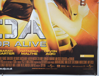 DOA - DEAD OR ALIVE (Bottom Right) Cinema Quad Movie Poster 