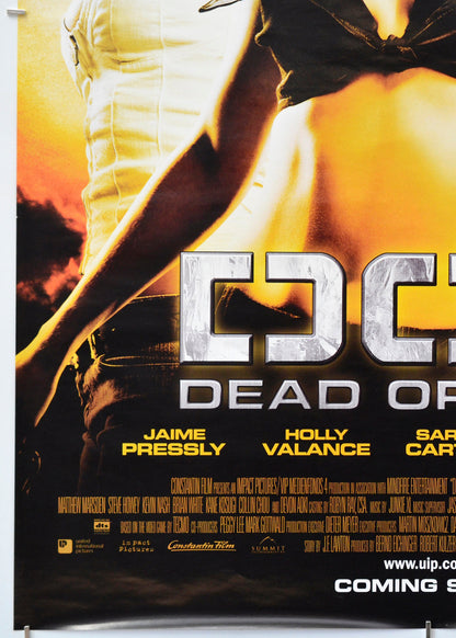 DOA - Dead Or Alive (Bottom Left) Cinema One Sheet Movie Poster 