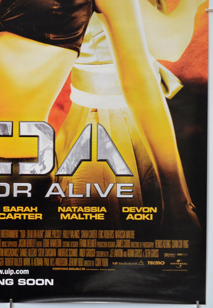 DOA - Dead Or Alive (Bottom Right) Cinema One Sheet Movie Poster 