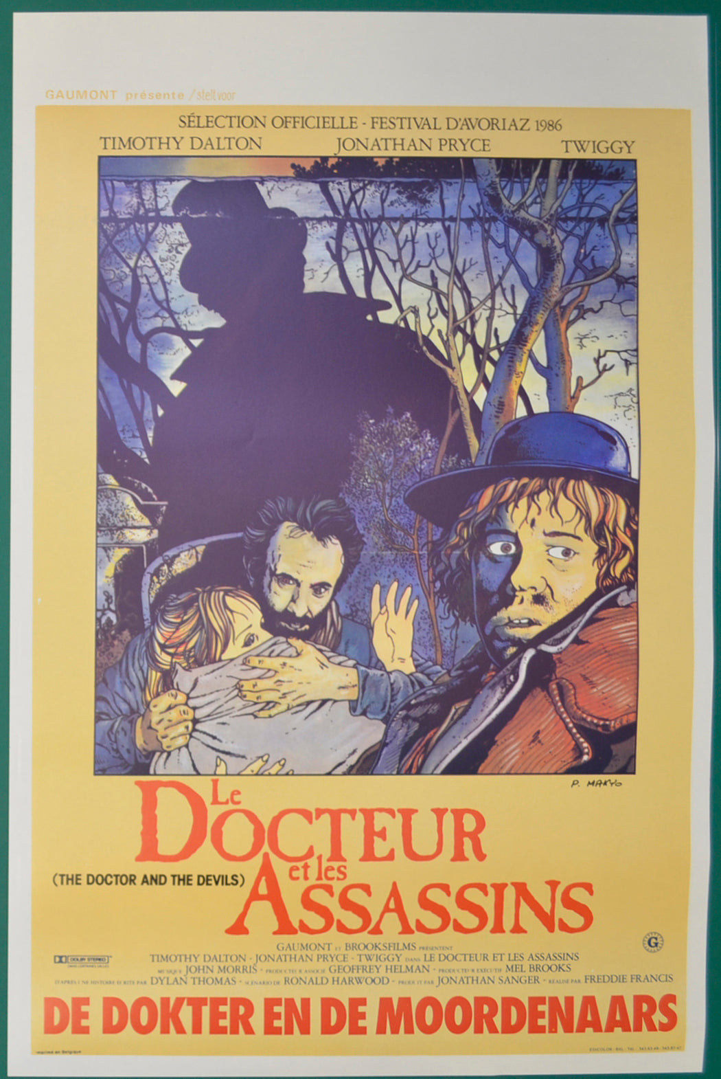 The Doctor And The Devils   Original Belgian Poster - Film Poster - Movie Poster  