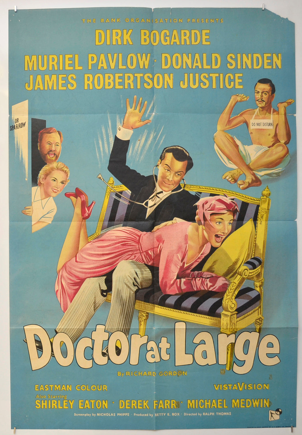 Doctor At Large Original One Sheet Poster - Film Poster - Movie Poster