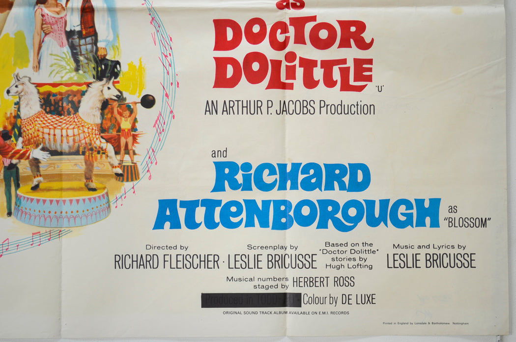 DOCTOR DOLITTLE (Bottom Right) Cinema Quad Movie Poster 