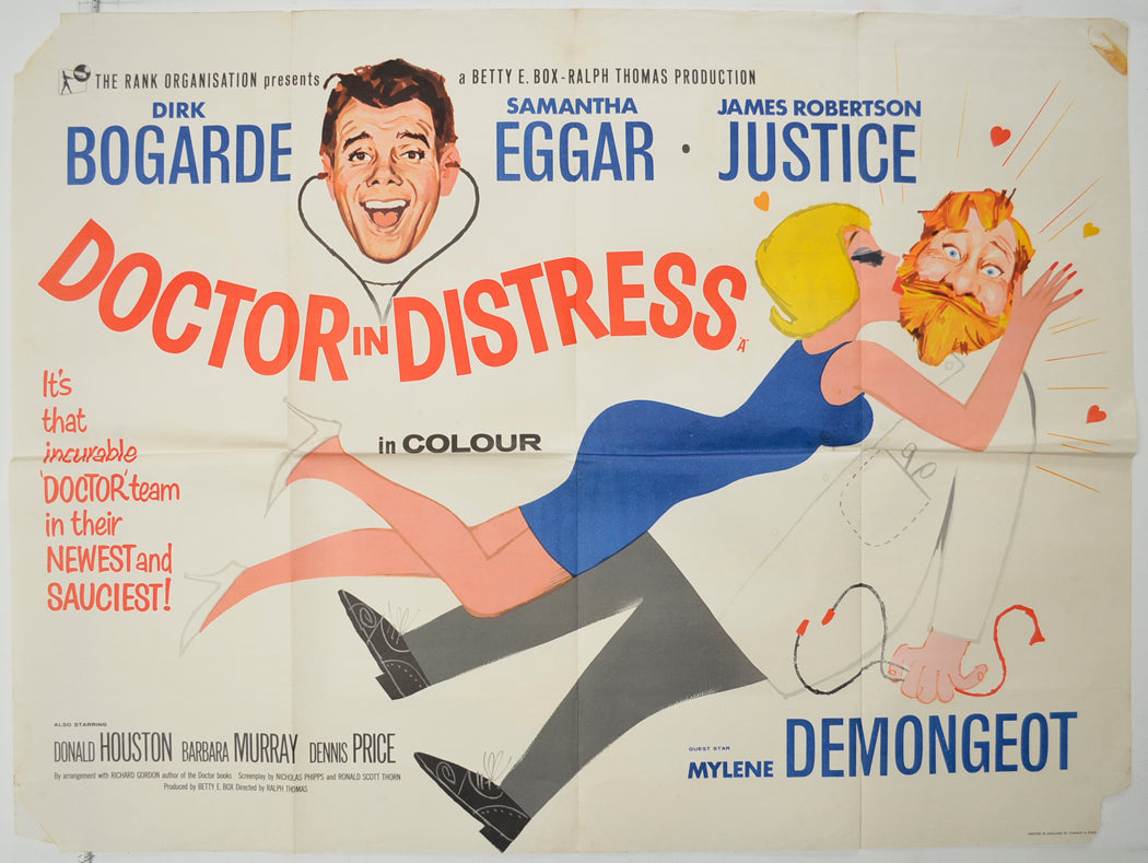 Doctor In Distress   Original Quad Poster - Film Poster - Movie Poster 