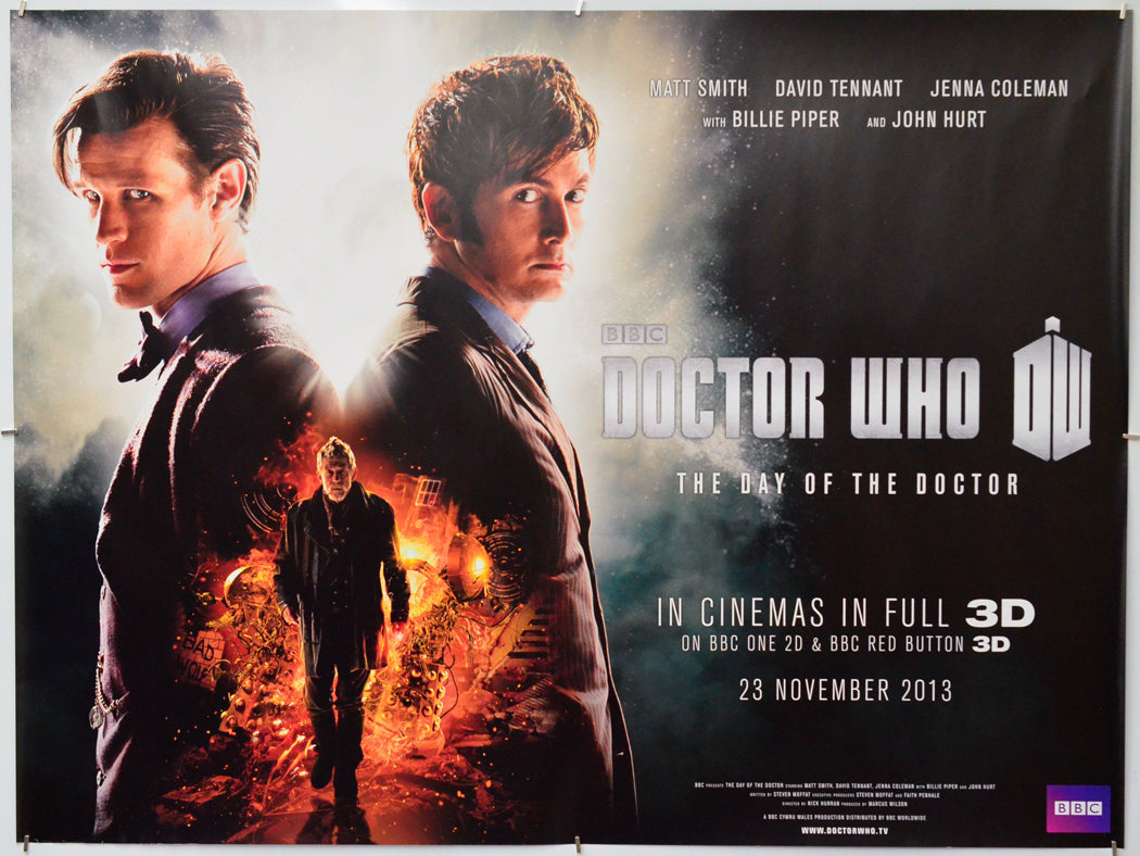 Doctor Who: The Day of the Doctor - Original Quad Poster - Film Poster - Movie Poster