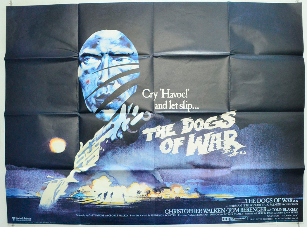 The Dogs Of War Original British Quad Poster - Film Poster - Movie Poster 