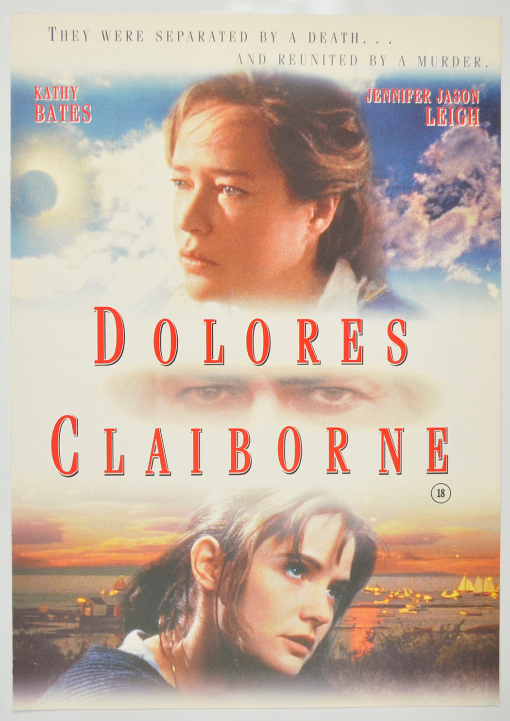 Dolores Claiborne Original Cinema Exhibitors Press Synopsis / Credits Booklet (UK)