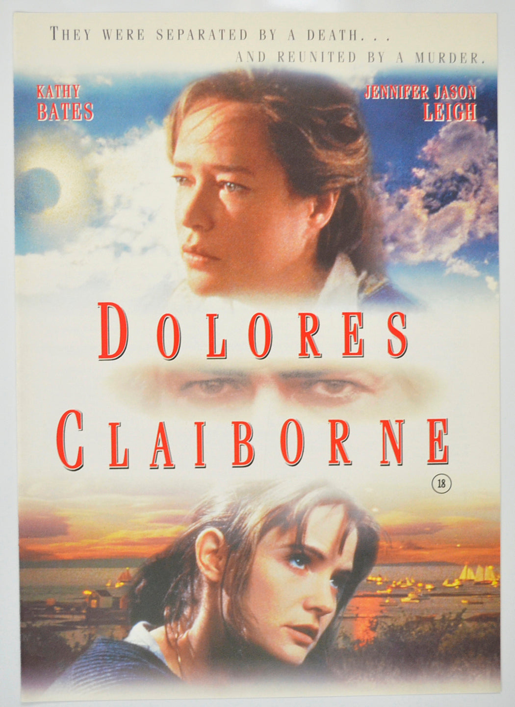 Dolores Claiborne Original Cinema Exhibitors Press Synopsis / Credits Booklet (UK)