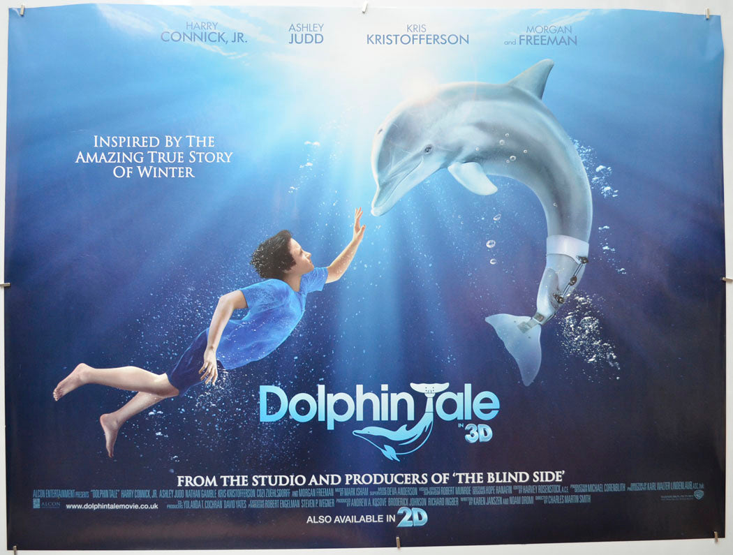 Dolphin Tale  Original Quad Poster - Film Poster - Movie Poster