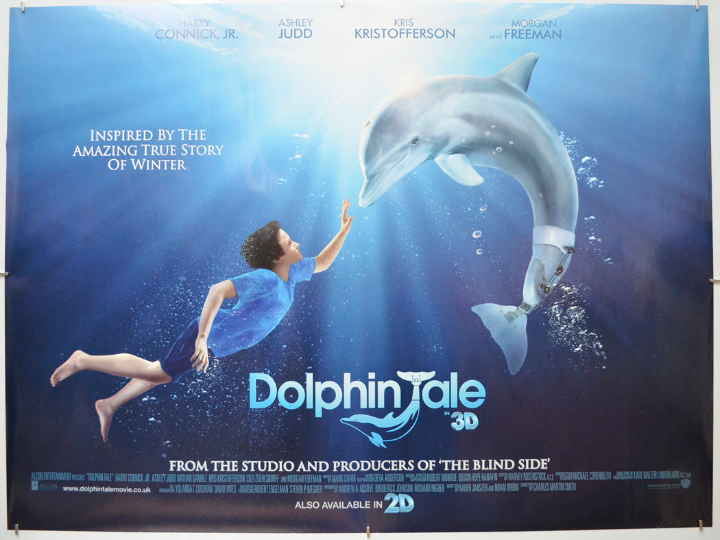 Dolphin Tale  Original Quad Poster - Film Poster - Movie Poster