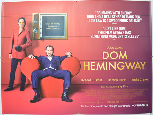 Dom Hemingway Original Quad Poster - Film Poster - Movie Poster