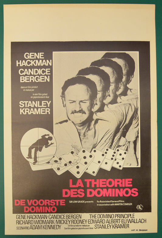 The Domino Principle  Original Belgian Poster - Film Poster - Movie Poster  