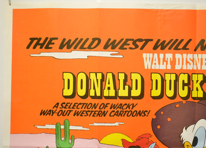 DONALD DUCK GOES WEST (Top Left) Cinema Quad Movie Poster 