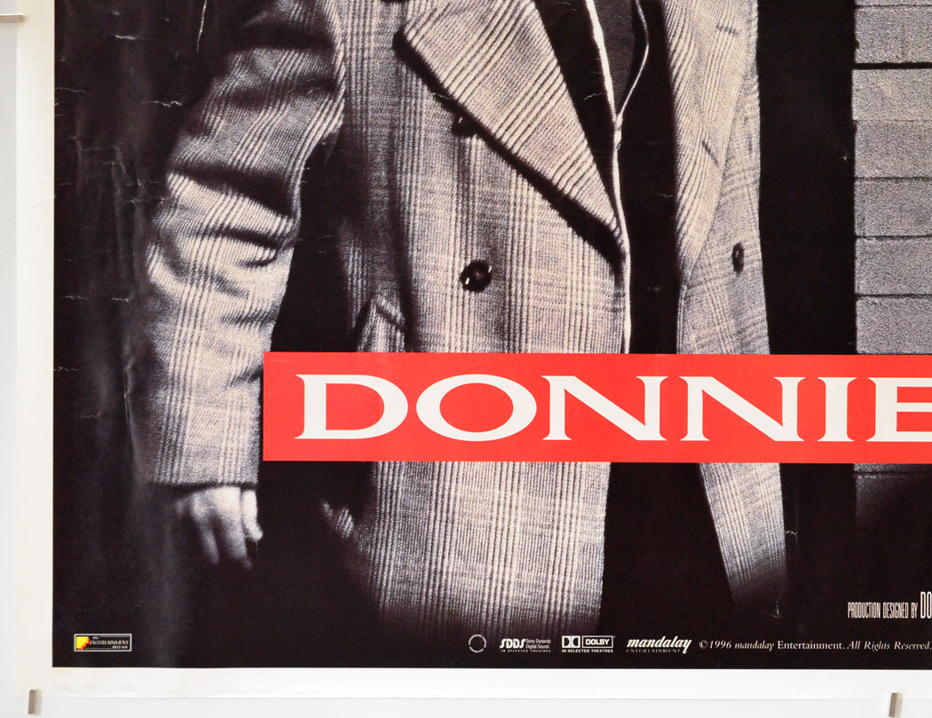 Donnie Brasco (Bottom Left) Cinema Quad Movie Poster 
