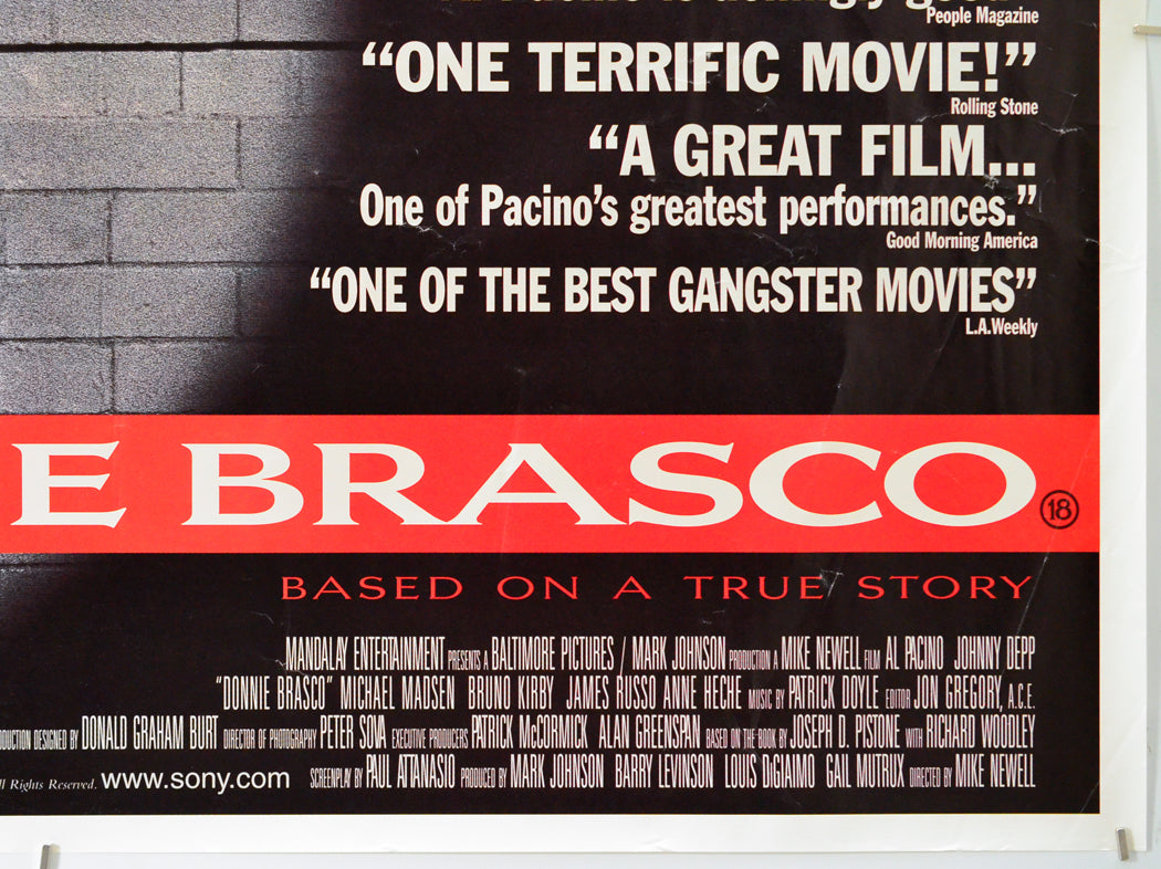 Donnie Brasco (Bottom Right) Cinema Quad Movie Poster 