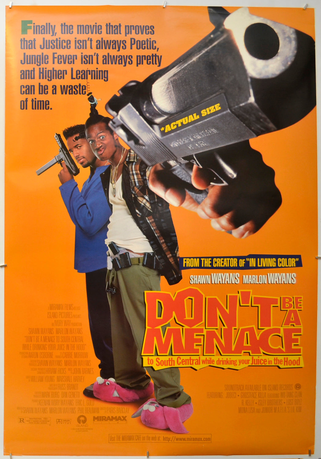 Don't Be A Menace To South Central While Drinking Your Juice In The Hood Original One Sheet Poster - Film Poster - Movie Poster