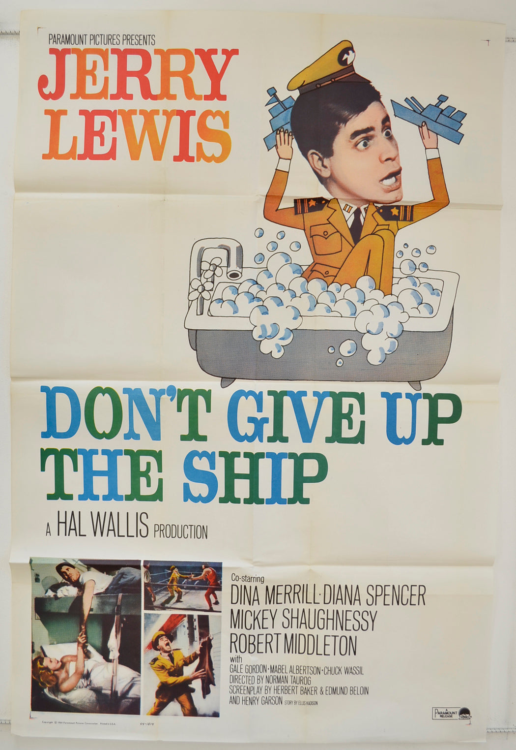 Don't Give Up The Ship Original One Sheet Poster - Film Poster - Movie Poster  