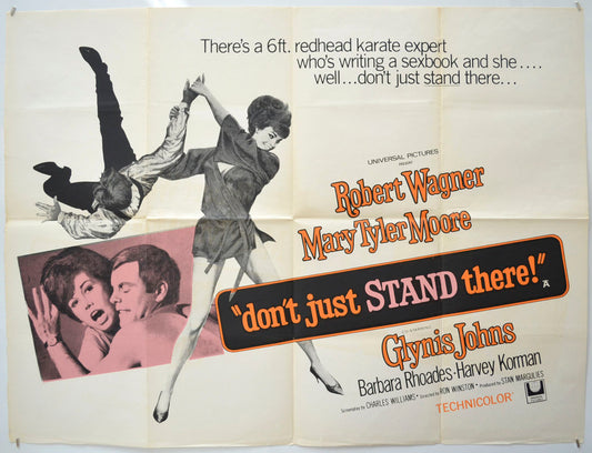 Don't Just Stand There  Original Quad Poster - Film Poster - Movie Poster