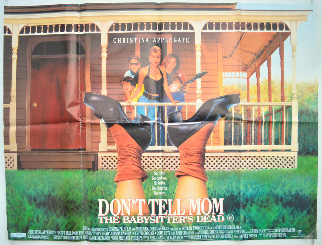 Don't Tell Mom The Babysitter's Dead Original Quad Poster - Film Poster - Movie Poster  