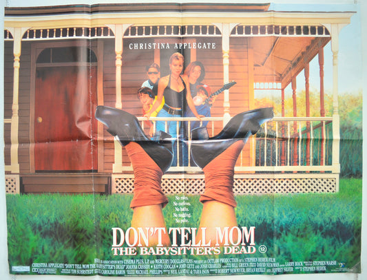 Don't Tell Mom The Babysitter's Dead Original Quad Poster - Film Poster - Movie Poster  