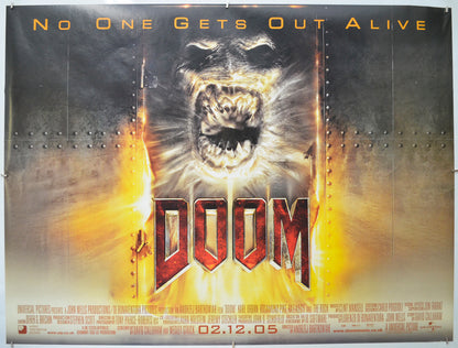 Doom Original Quad Poster - Film Poster - Movie Poster