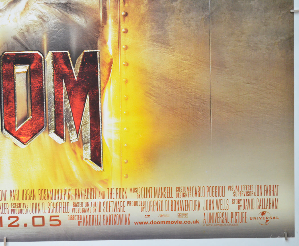 DOOM (Bottom Right) Cinema Quad Movie Poster 