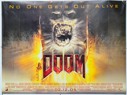 Doom - Original Quad Poster - Film Poster - Movie Poster