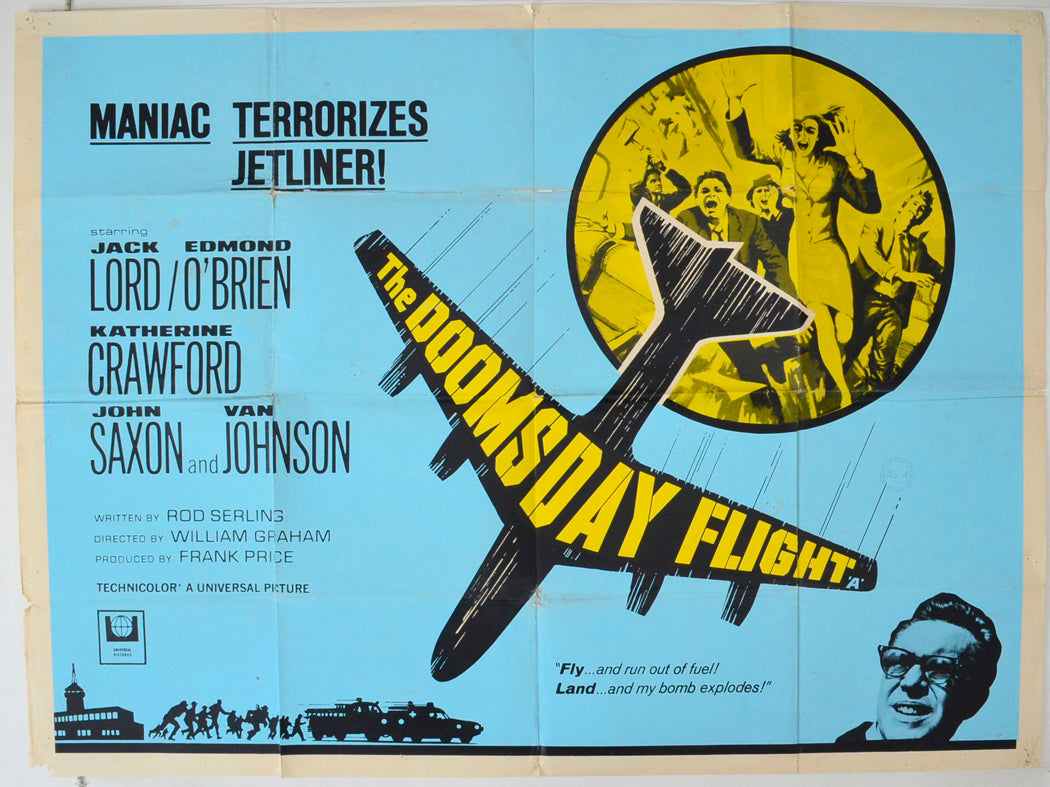 Doomsday Flight Original British Quad Poster - Movie Poster